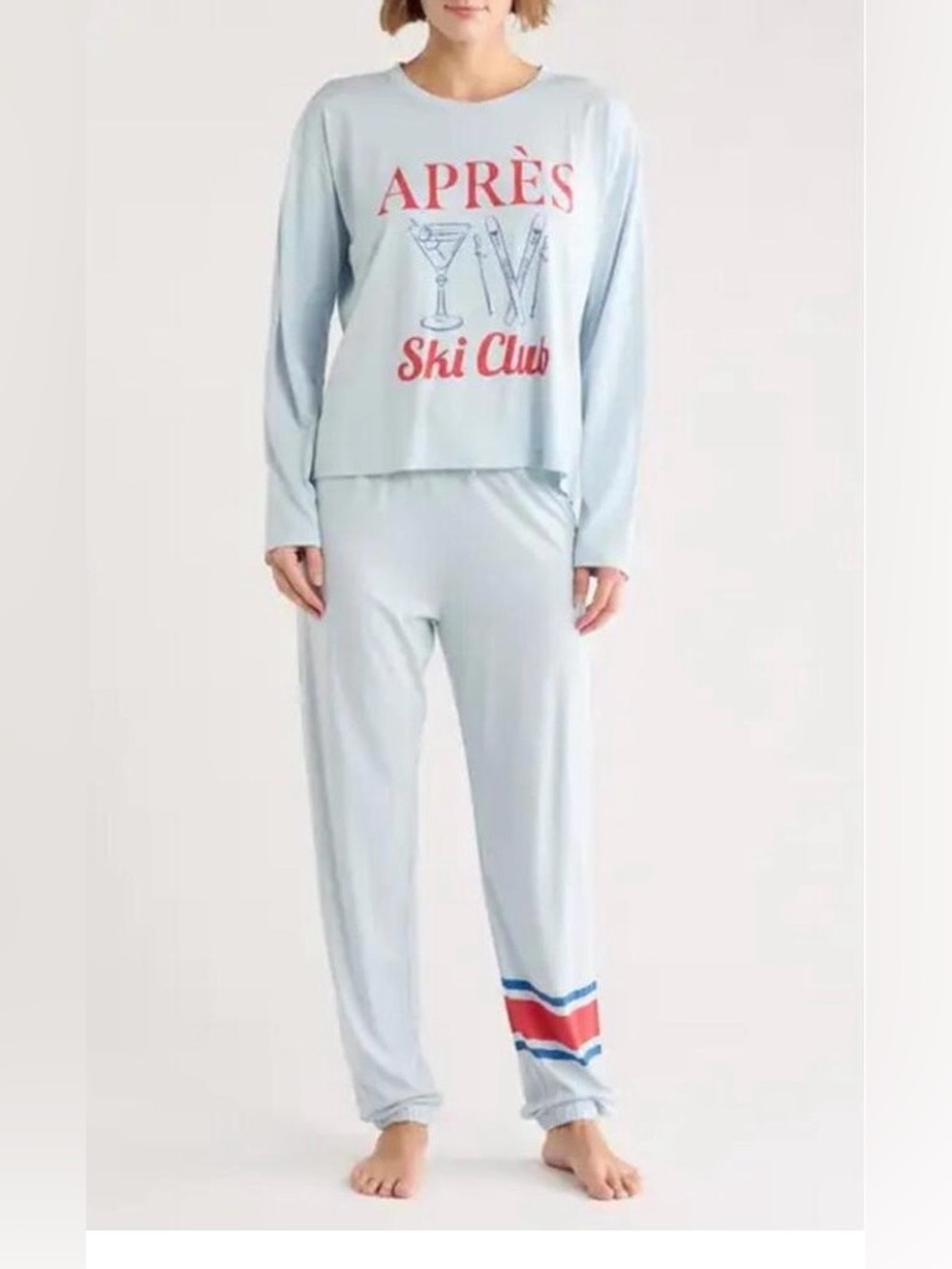 PJ Salvage Light Blue "Après Ski Club" women’s XL Pajama Set NWT